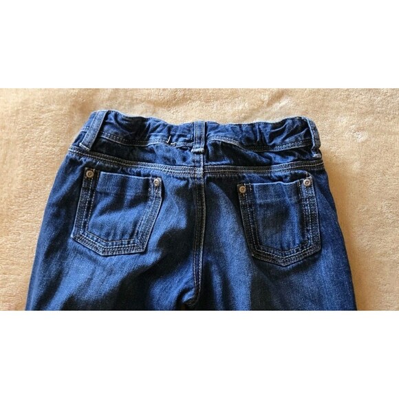 Old Navy Cropped Blue Jeans Girls Sz 10 Cotton Capri Pants Med Wash Adjustable - Picture 8 of 15